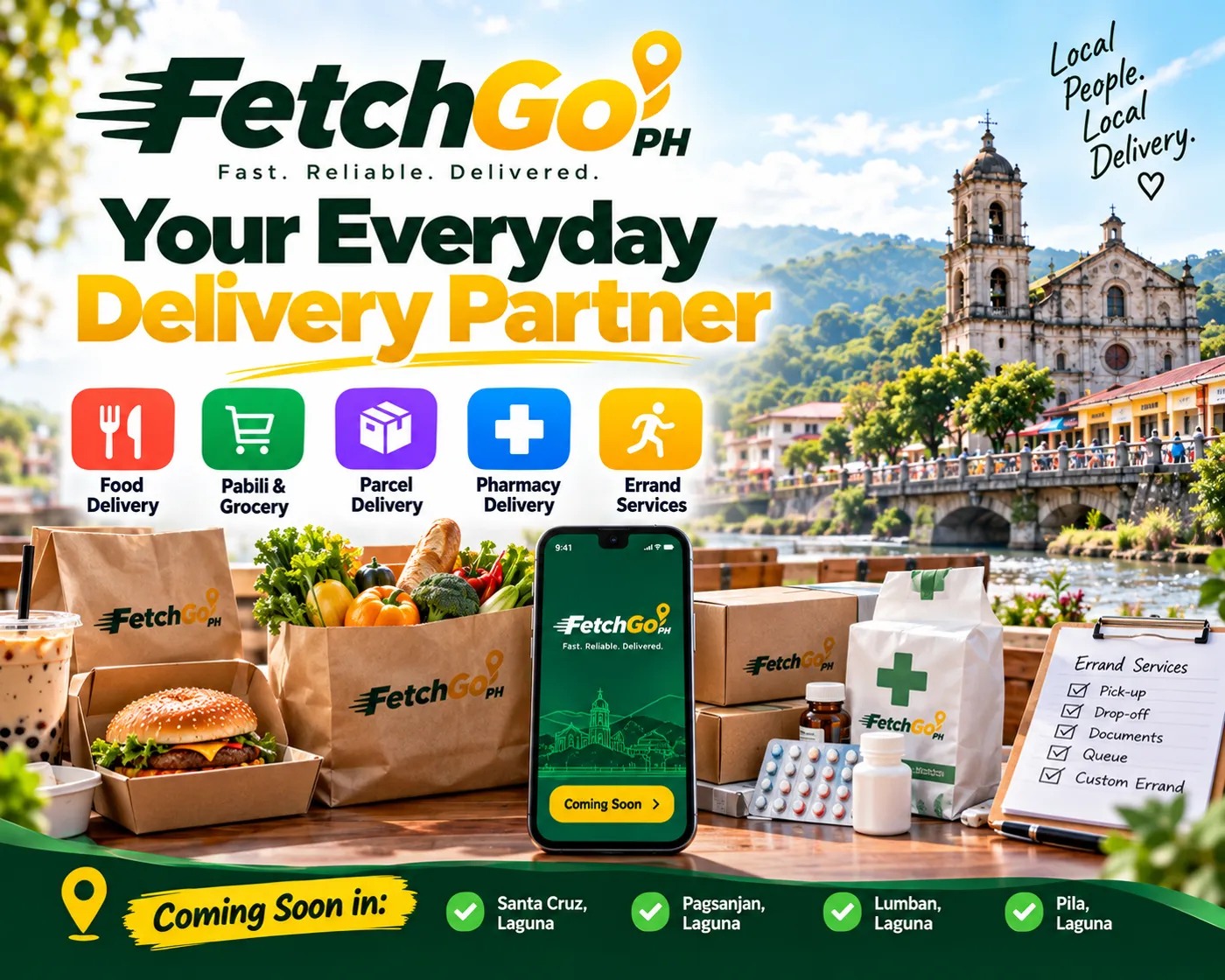 KeriGo local delivery service for food groceries parcels pharmacy and errands in Laguna